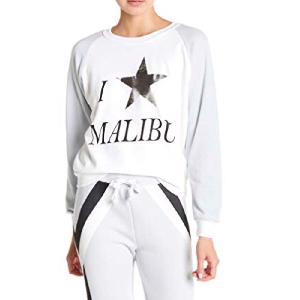 Wildfox Malibu Star Sweatshirt Size M New